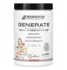 Аминокислоты Cutler Nutrition, Generate, Superior BCAA & EAA Infusion, радужные конфеты, 367 г (12,95 унции)