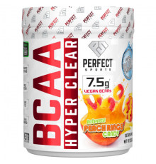 Аминокислоты Perfect Sports, BCAA Hyper Clear, персиковые кольца насыщенного цвета, 310 г (10,9 унции)