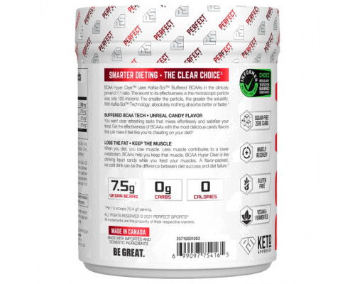 Аминокислоты Perfect Sports, BCAA Hyper Clear, персиковые кольца насыщенного цвета, 310 г (10,9 унции) Аминокислоты Perfect Sports, BCAA Hyper Clear, персиковые кольца насыщенного цвета, 310 г (10,9 унции)
