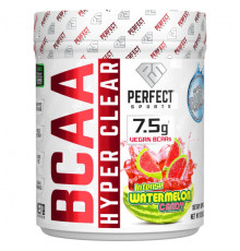 Аминокислоты Perfect Sports, BCAA Hyper Clear, арбузные конфеты с насыщенным вкусом, 310 г (10,9 унции)