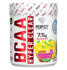 Аминокислоты Perfect Sports, BCAA Hyper Clear, гавайский ананас с насыщенным вкусом, 297 г (10,5 унции)