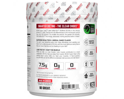 Аминокислоты Perfect Sports, BCAA Hyper Clear, насыщенная голубая малина, 306 г (10,8 унции) Аминокислоты Perfect Sports, BCAA Hyper Clear, насыщенная голубая малина, 306 г (10,8 унции)