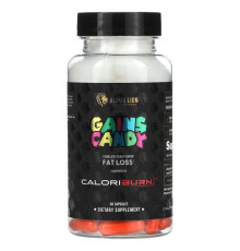 Для похудения и контроля веса ALPHA LION, Gains Candy, CaloriBurn, 60 капсул