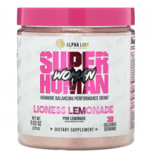 Регуляция гормонального фона SuperHuman Woman, Lioness Lemonade, Pink Lemonade, 9.52 oz (270 g)