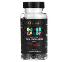 Аминокислоты ALPHA LION, Gains Candy, нитрозигин, 63 капсулы