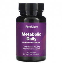 Пребиотики и пробиотики Pendulum, Metabolic Daily, с бактерией Akkermansia, 30 капсул
