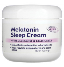 БАДы Melatonin Sleep Cream, With Lavender & Chamomile, 4 oz (113 g)