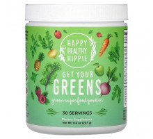 Суперфуды Happy Healthy Hippie, Get Your Greens, зеленый суперпродукт в порошке, 237 г (8,3 унции)