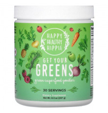 Суперфуды Happy Healthy Hippie, Get Your Greens, зеленый суперпродукт в порошке, 237 г (8,3 унции)
