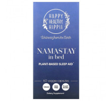 Для здорового сна Happy Healthy Hippie, Namastay In Bed, снотворное на растительной основе, 60 растительных капсул