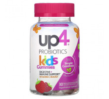 Детское здоровье up4, Probiotics, детские жевательные мармеладки, со вкусом ягод, 30 жевательных таблеток