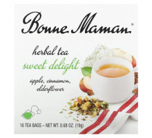 Травяные сборы и чаи Bonne Maman, Herbal Tea, Sweet Delight, без кофеина, 16 чайных пакетиков, 19 г (0,68 унции)