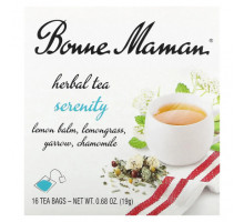 Травяные сборы и чаи Bonne Maman, Herbal Tea, Serenity, без кофеина, 16 чайных пакетиков, 19 г (0,68 унции)