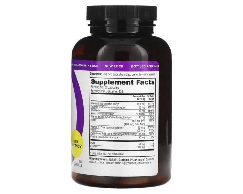 Twinlab, Stress B-Complex, капсулы, 250 капсул Twinlab, Stress B-Complex, капсулы, 250 капсул