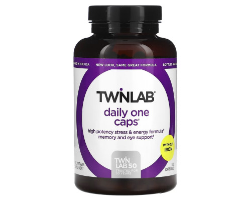 Twinlab, Daily One Caps, Without Iron, 180 Capsules Twinlab, Daily One Caps, Without Iron, 180 Capsules