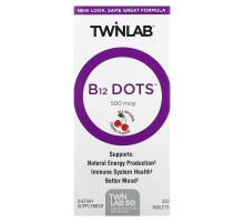 Twinlab, B12 Dots, Cherry, 500 mcg, 250 Tablets