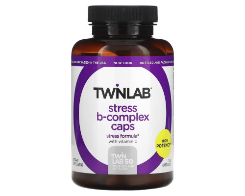 Twinlab, Stress B-Complex Caps, 100 Capsules Twinlab, Stress B-Complex Caps, 100 Capsules