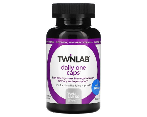 Twinlab, Daily One Caps with Iron, 90 Capsules Twinlab, Daily One Caps with Iron, 90 Capsules
