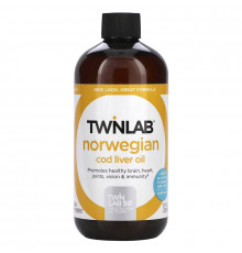 Twinlab, Norwegian Cod Liver Oil, Unflavored, 12 fl oz (355 ml)