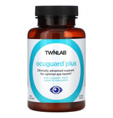 Лютеин, зеаксантин Twinlab, OcuGuard Plus, 60 растительных капсул
