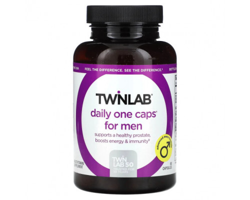 Мужское здоровье Twinlab, Daily One Caps, для мужчин, 60 капсул Мужское здоровье Twinlab, Daily One Caps, для мужчин, 60 капсул