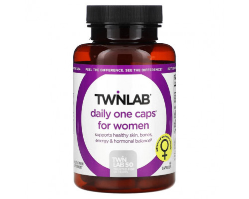 Витаминно-минеральные комплексы Twinlab, Daily One Caps для женщин, 60 капсул Витаминно-минеральные комплексы Twinlab, Daily One Caps для женщин, 60 капсул