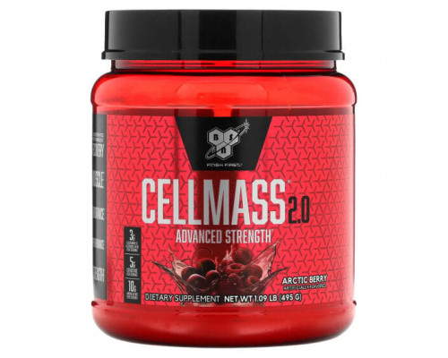 Посттренировочные комплексы BSN, Cellmass 2.0, концентрированное средство для восстановления после тренировки, арктические ягоды, 495 г (1,09 фунта) Посттренировочные комплексы BSN, Cellmass 2.0, концентрированное средство для восстановления после тренировки, арктические ягоды, 495 г (1,09 фунта)