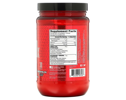 BSN, Amino-X, выносливость и восстановление, арбуз, 435 г (15,3 унции) BSN, Amino-X, выносливость и восстановление, арбуз, 435 г (15,3 унции)
