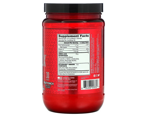 BSN, AminoX, Endurance & Recovery, Fruit Punch, 15.3 oz (435 g) BSN, AminoX, Endurance & Recovery, Fruit Punch, 15.3 oz (435 g)