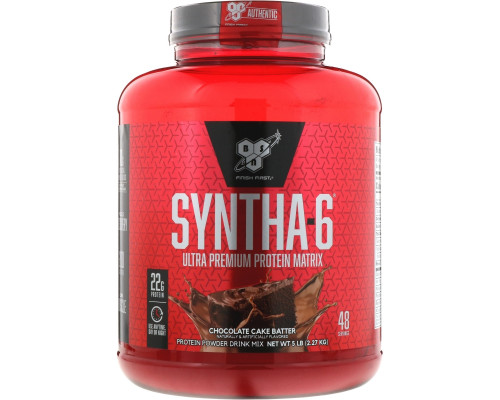 BSN Syntha 6 Ультра Премиум Протеин Шоколадный Торт 5.0 фунта (2.27 кг) BSN Syntha 6 Ультра Премиум Протеин Шоколадный Торт 5.0 фунта (2.27 кг)