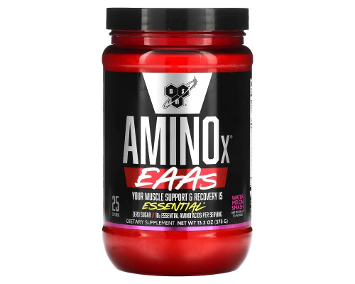 BSN, AminoX EAAs, Muscle Support & Recovery, Watermelon Smash, 13.2 oz (375 g)