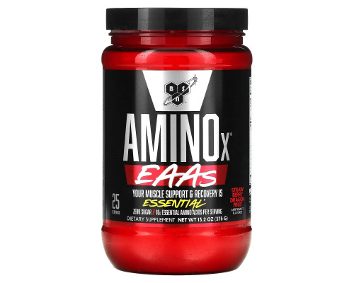 BSN, Aminox EAA, клубника, плод дракона, 375 г (13,2 унции) BSN, Aminox EAA, клубника, плод дракона, 375 г (13,2 унции)