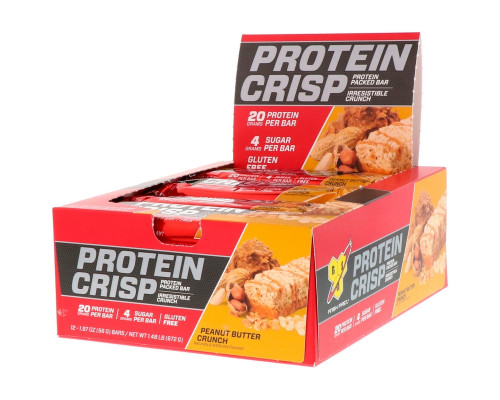 BSN, Syntha-6 Хрустящий Белок, Вкус Арахисового Масла, 12 батончиков, 1,97 унции (56 г) каждый BSN, Syntha-6 Хрустящий Белок, Вкус Арахисового Масла, 12 батончиков, 1,97 унции (56 г) каждый