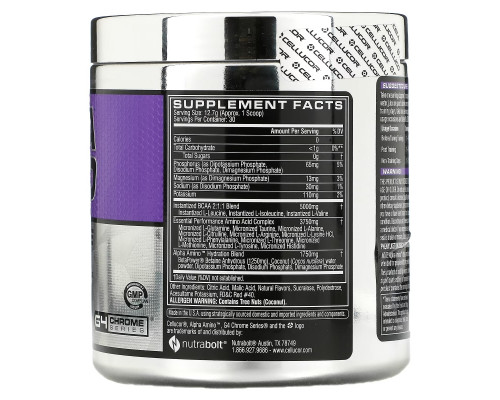 Cellucor, Alpha Amino, Performance BCAAs, Fruit Punch, 13.4 oz (381 g) Cellucor, Alpha Amino, Performance BCAAs, Fruit Punch, 13.4 oz (381 g)