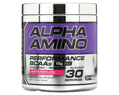 Cellucor, Alpha Amino, Performance BCAAs, Watermelon, 13.4 oz (381 g) Cellucor, Alpha Amino, Performance BCAAs, Watermelon, 13.4 oz (381 g)