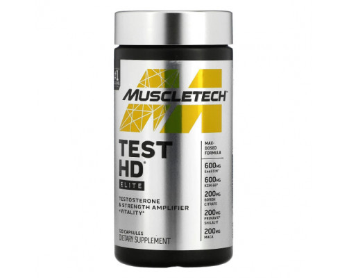 Мужское здоровье Test HD, Elite, 120 Capsules Мужское здоровье Test HD, Elite, 120 Capsules