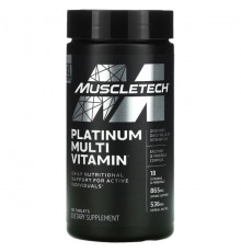 Витаминно-минеральные комплексы MuscleTech, Platinum, мультивитамины, 180 таблеток