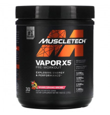 Аминокислоты MuscleTech, VaporX5, Next Gen, предтренировочный комплекс, со вкусом Miami Spring Break, 272 г (9,60 унции)