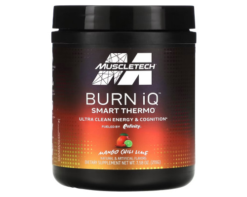 MuscleTech, Burn iQ, Smart Thermo, Mango Chili Lime, 7.58 oz (215 g) MuscleTech, Burn iQ, Smart Thermo, Mango Chili Lime, 7.58 oz (215 g)