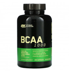 Optimum Nutrition, Mega-Size BCAA 1000, 1000 мг, 200 капсул