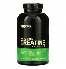 Optimum Nutrition, микронизированный креатин в капсулах, 2,5 г, 200 капсул
