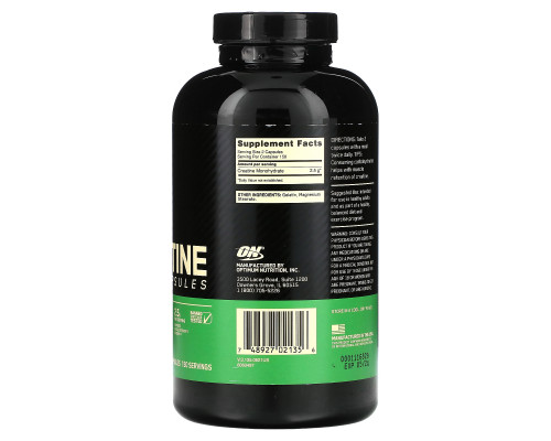 Optimum Nutrition, Микронизированный креатин`` 300 капсул Optimum Nutrition, Микронизированный креатин`` 300 капсул