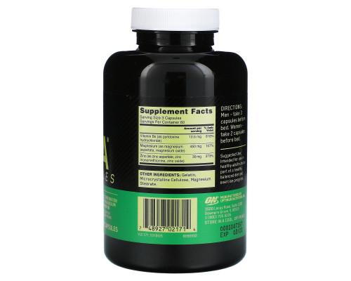 Optimum Nutrition, ZMA, 180 капсул Optimum Nutrition, ZMA, 180 капсул