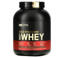 Сывороточный протеин Optimum Nutrition, Gold Standard 100% Whey, шоколадный солод, 2,27 кг (5 фунтов)