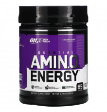 Optimum Nutrition, ESSENTIAL AMIN.O. ENERGY, Concord Grape, 1.29 lbs (585 g)