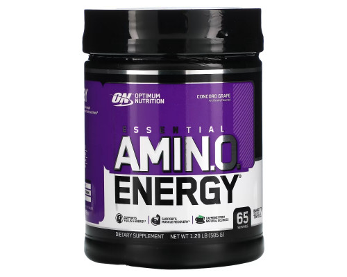 Optimum Nutrition, ESSENTIAL AMIN.O. ENERGY, Concord Grape, 1.29 lbs (585 g) Optimum Nutrition, ESSENTIAL AMIN.O. ENERGY, Concord Grape, 1.29 lbs (585 g)