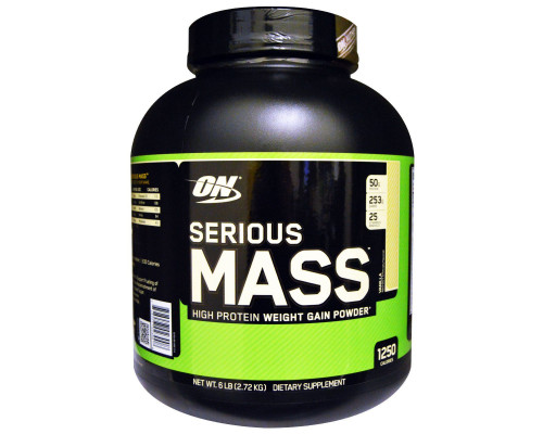 Optimum Nutrition Serious Mass High Protein Weight Gain Powder Vanilla 6 lb (2.72 kg) Optimum Nutrition Serious Mass High Protein Weight Gain Powder Vanilla 6 lb (2.72 kg)
