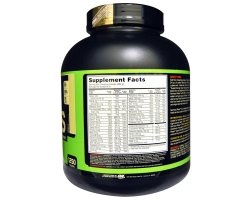 Optimum Nutrition Serious Mass High Protein Weight Gain Powder Vanilla 6 lb (2.72 kg) Optimum Nutrition Serious Mass High Protein Weight Gain Powder Vanilla 6 lb (2.72 kg)