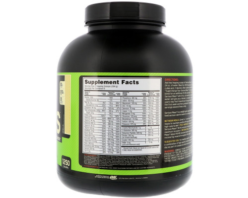 Optimum Nutrition Serious Mass High Protein Weight Gain Powder Strawberry 6 lbs (2.72 kg) Optimum Nutrition Serious Mass High Protein Weight Gain Powder Strawberry 6 lbs (2.72 kg)