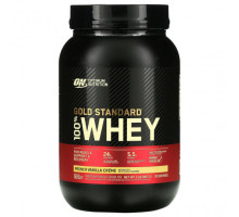 Сывороточный протеин Optimum Nutrition, Gold Standard 100% Whey, сыворотка, французский ванильный крем, 907 г (2 фунта)
